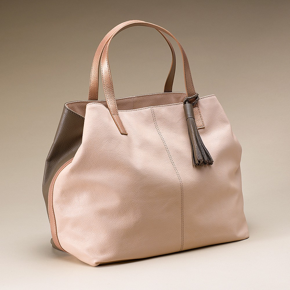 blush leather purse