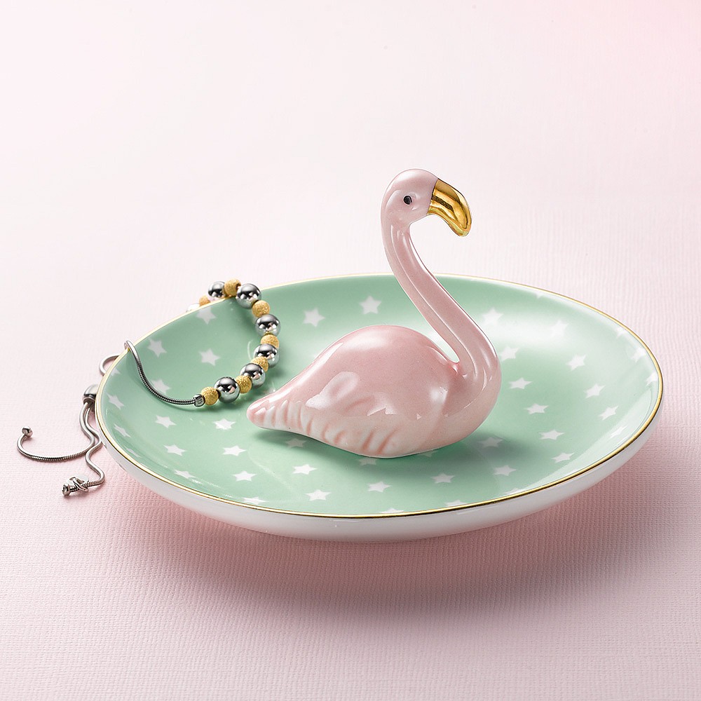 Tropical Tango Flamingo Trinket Dish | Jewellery Boxes, Trees & Hooks ...