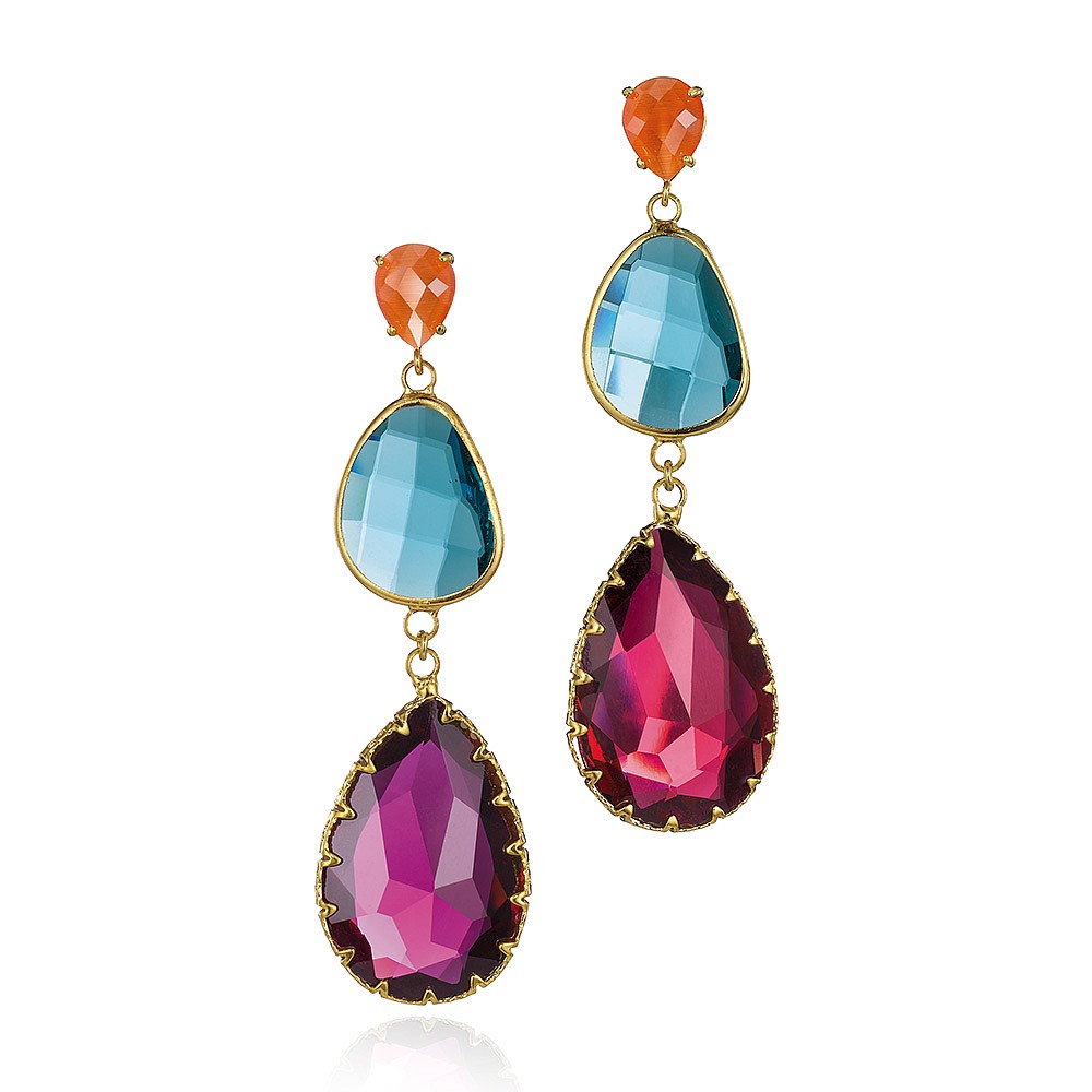 Conga Line Crystal Earrings | Pia Jewellery