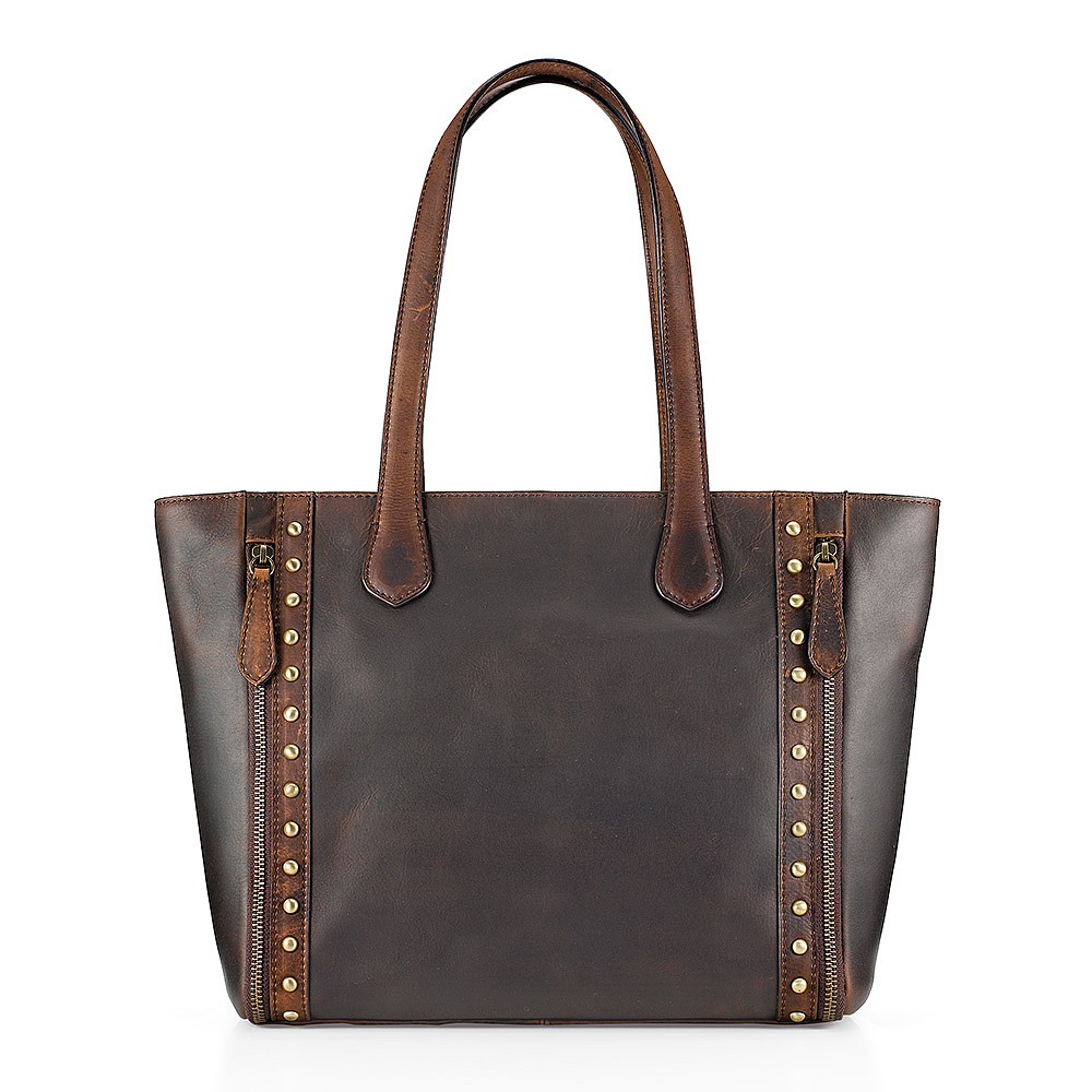 Espresso Brown Leather Bag | Signature Leather Bags | Pia jewellery