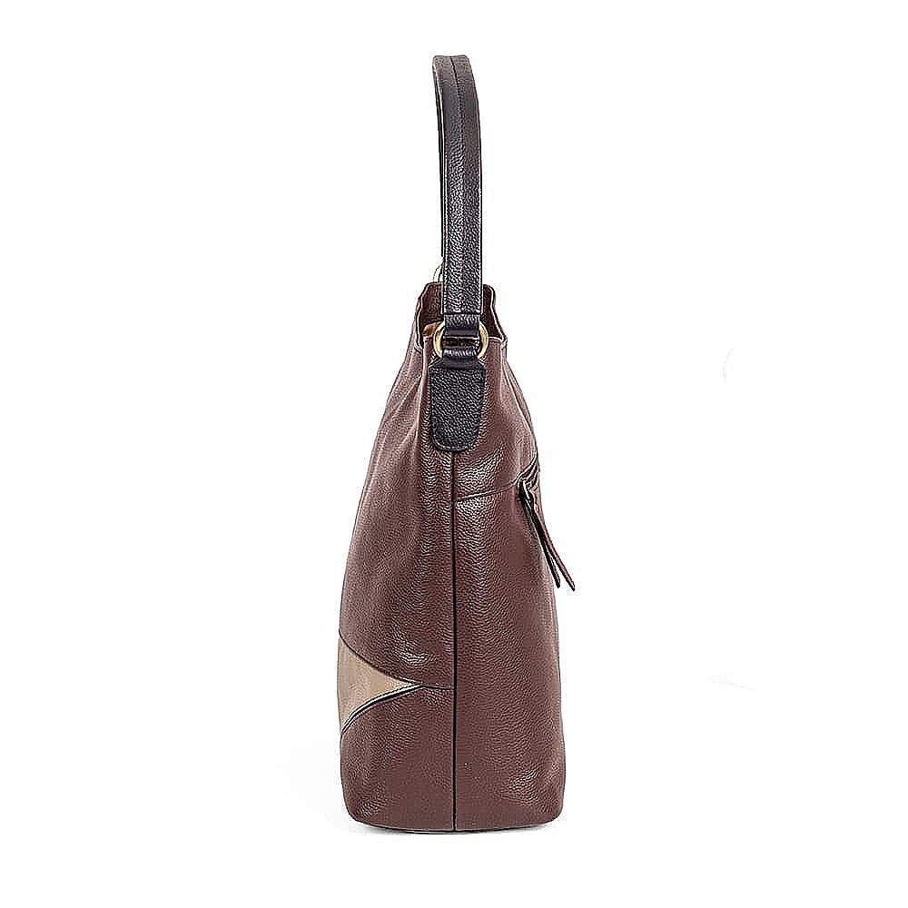 Perfect Angle Leather Shoulder Bag