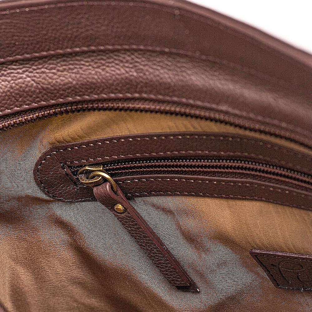 Perfect Angle Leather Shoulder Bag