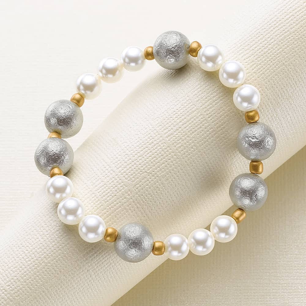 Duality of Dawn Pearl Bracelet