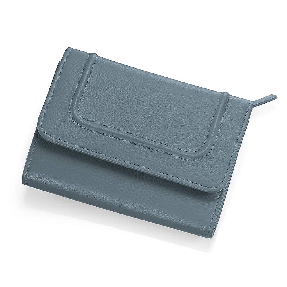 All Lined Up Denim Leather Purse