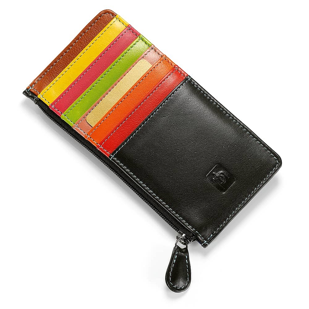 Creatively Coloured Leather Card Holder