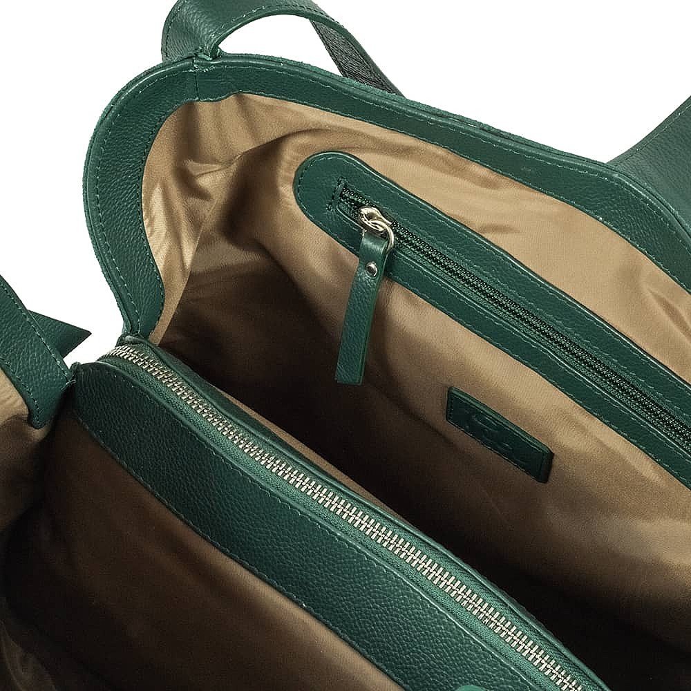 Give In To Green Suede Shoulder Bag
