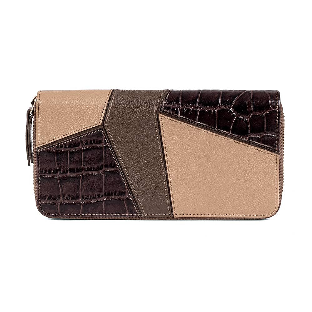 Cultivated In Coffee Leather Purse