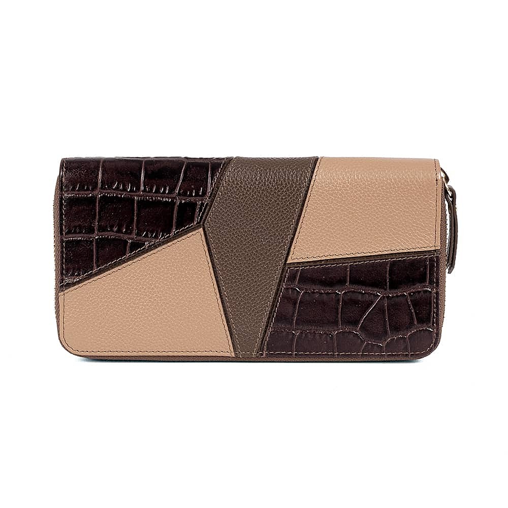 Cultivated In Coffee Leather Purse