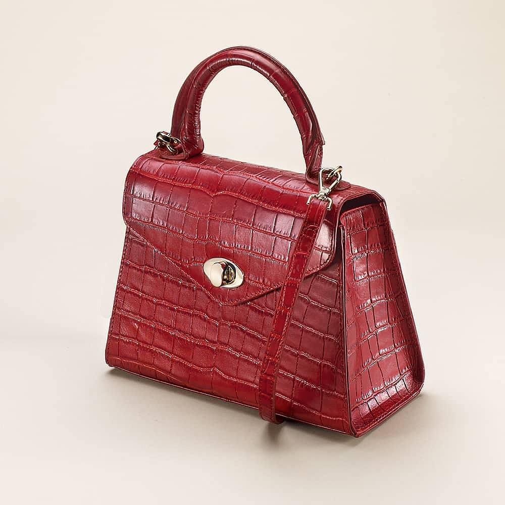 Elegant Intent Red Leather Bag