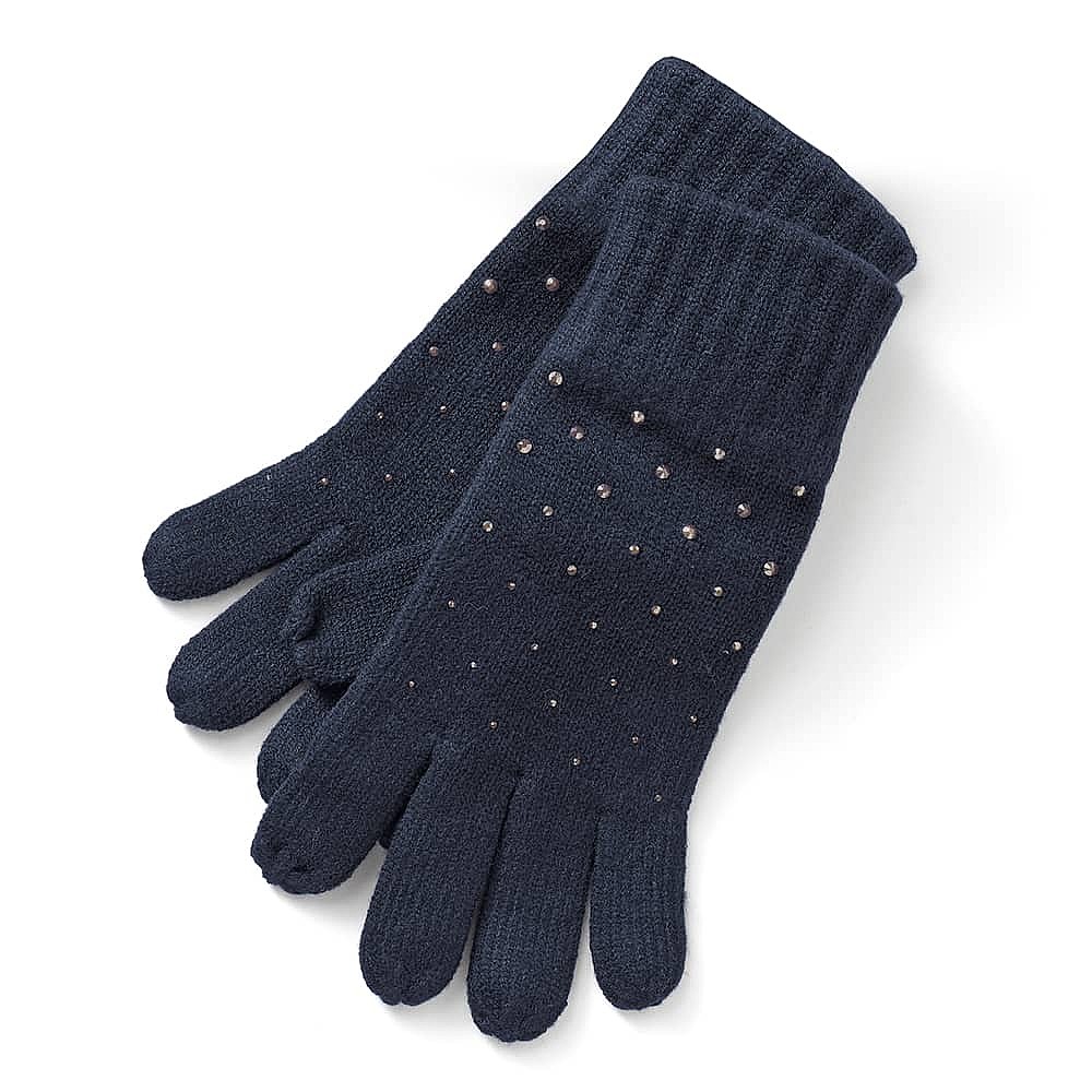 Winter Wishes Navy Gloves