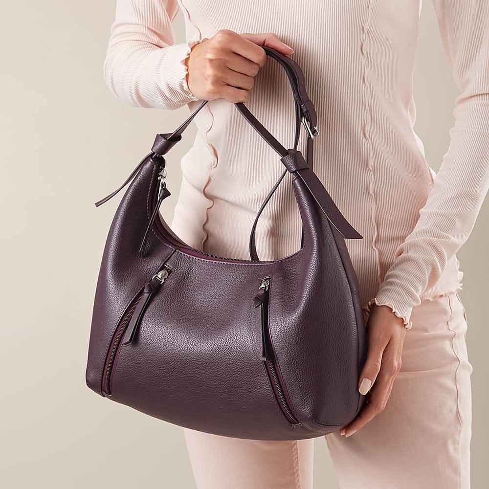 Perennial Purple Leather Bag