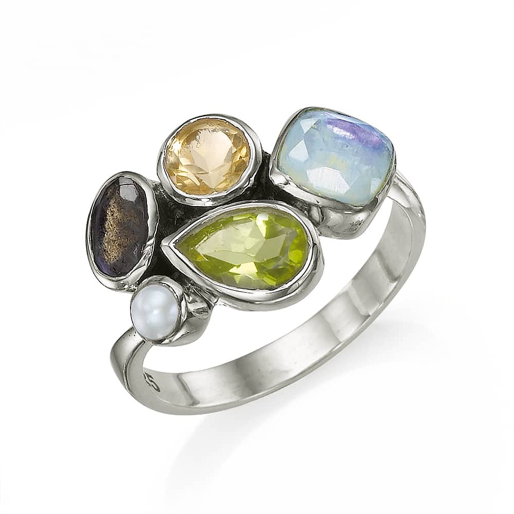 Surrounded By Serenity Gemstone Ring