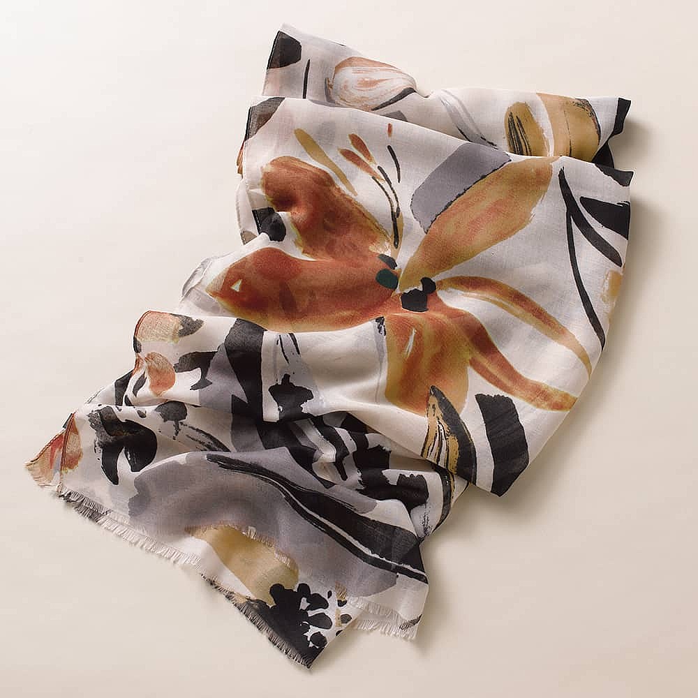 Blooms By Brushstroke Scarf