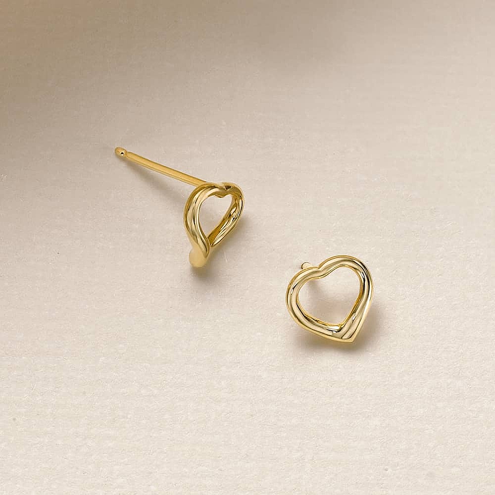 Golden Affection Stud Earrings