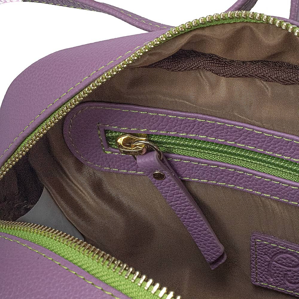 Living in Lime Leather Cross-Body Bag