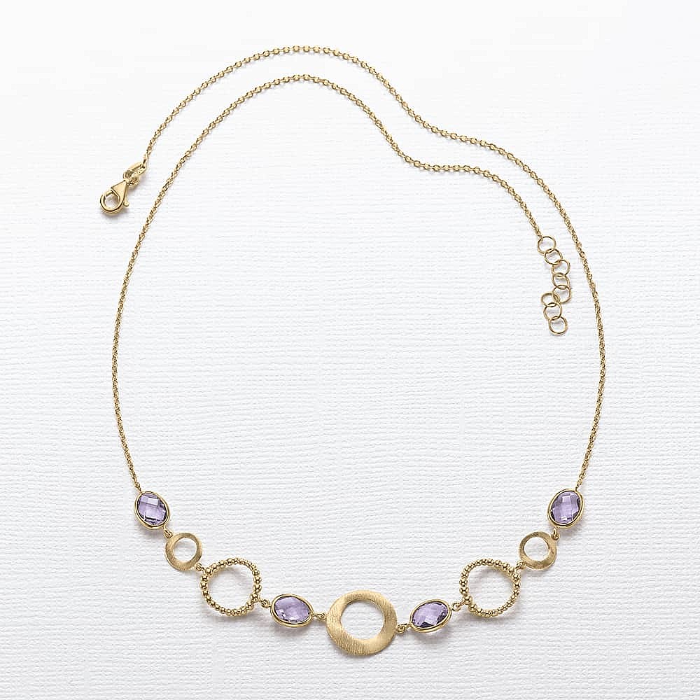 Circled in Sincerity Amethyst Necklace