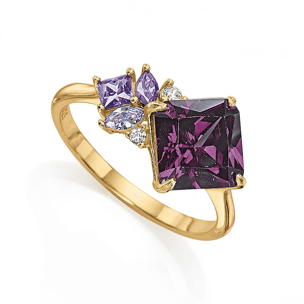 Purple Prism Ring