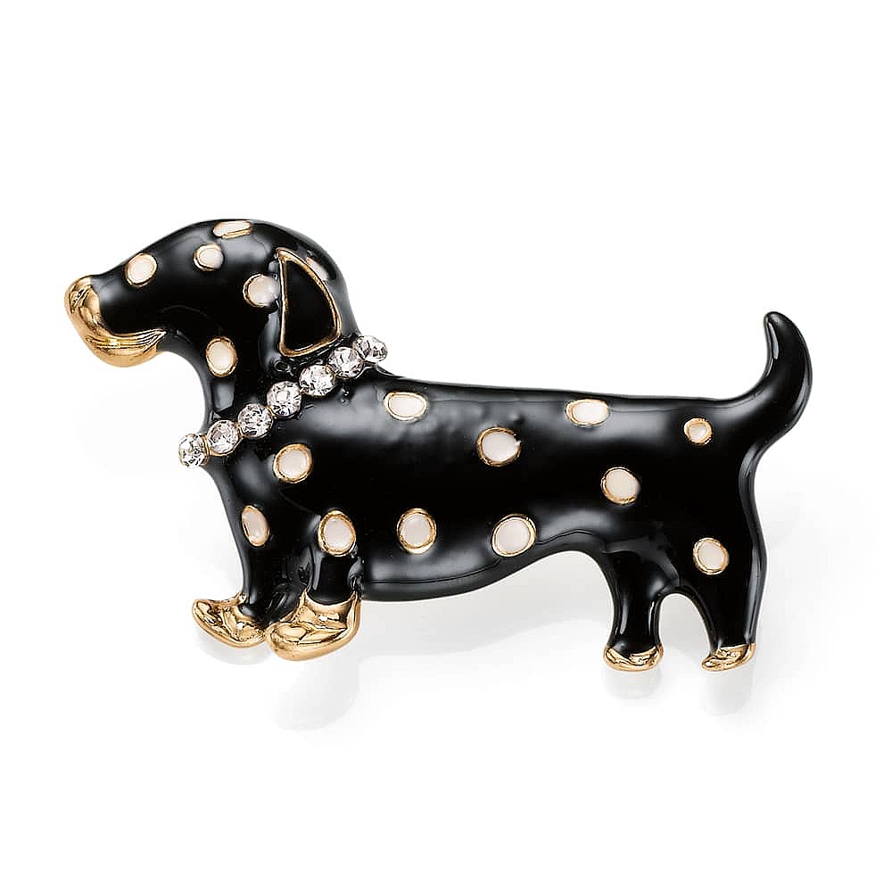 A Dachsh of Charm Brooch