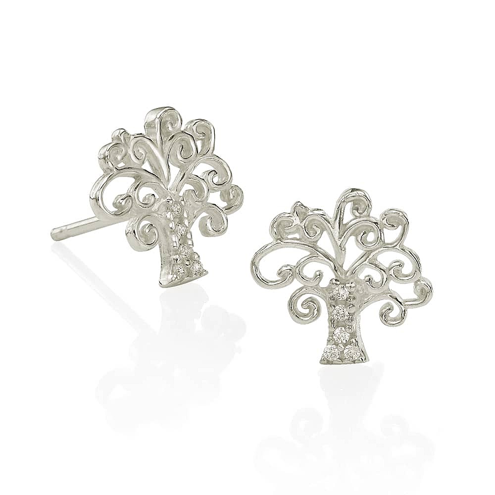 Eternal Bliss Tree Stud Earrings