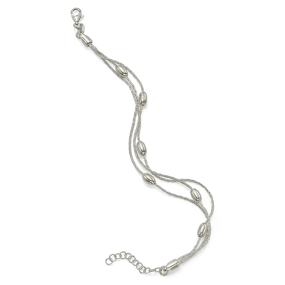 In Tandem Silver Bracelet