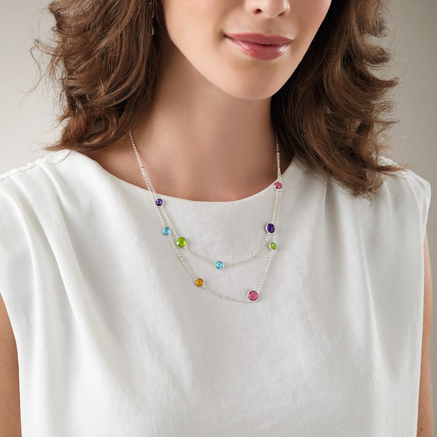 Chromatic Cascade Necklace