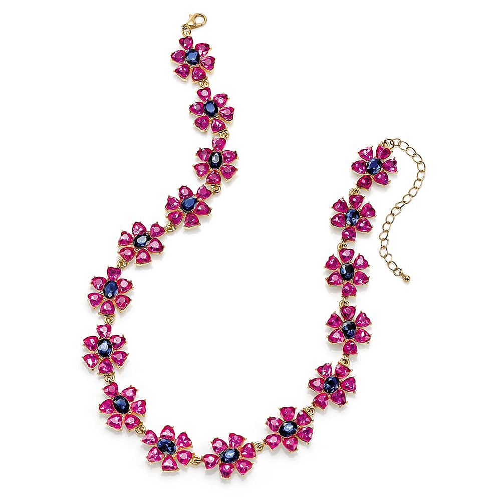 All Eyes on Me Fuchsia Necklace