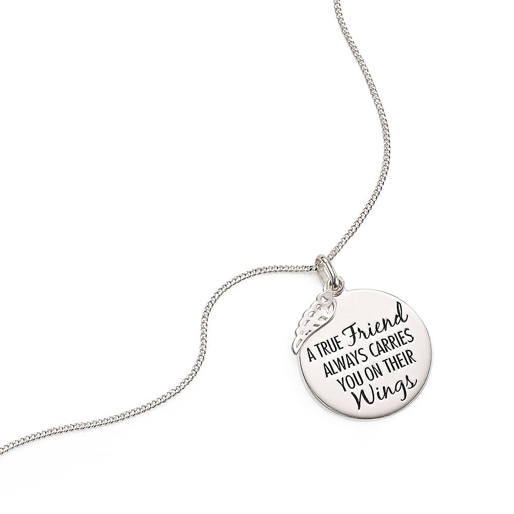 True Friend Silver Pendant