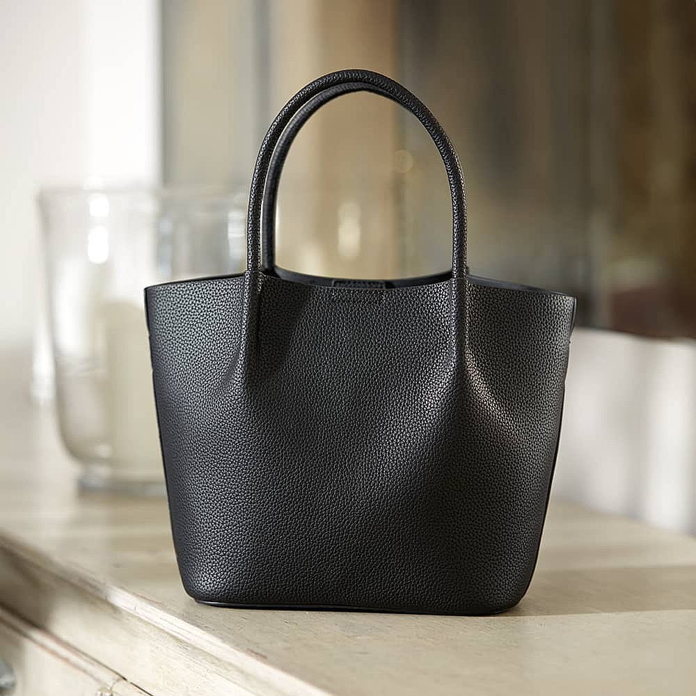 Large faux leather tote bag sale