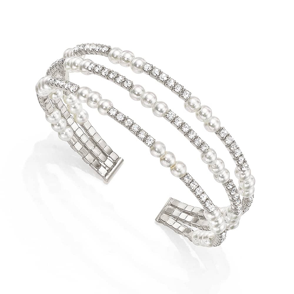 Sparkling Sophisticate Cuff Bangle