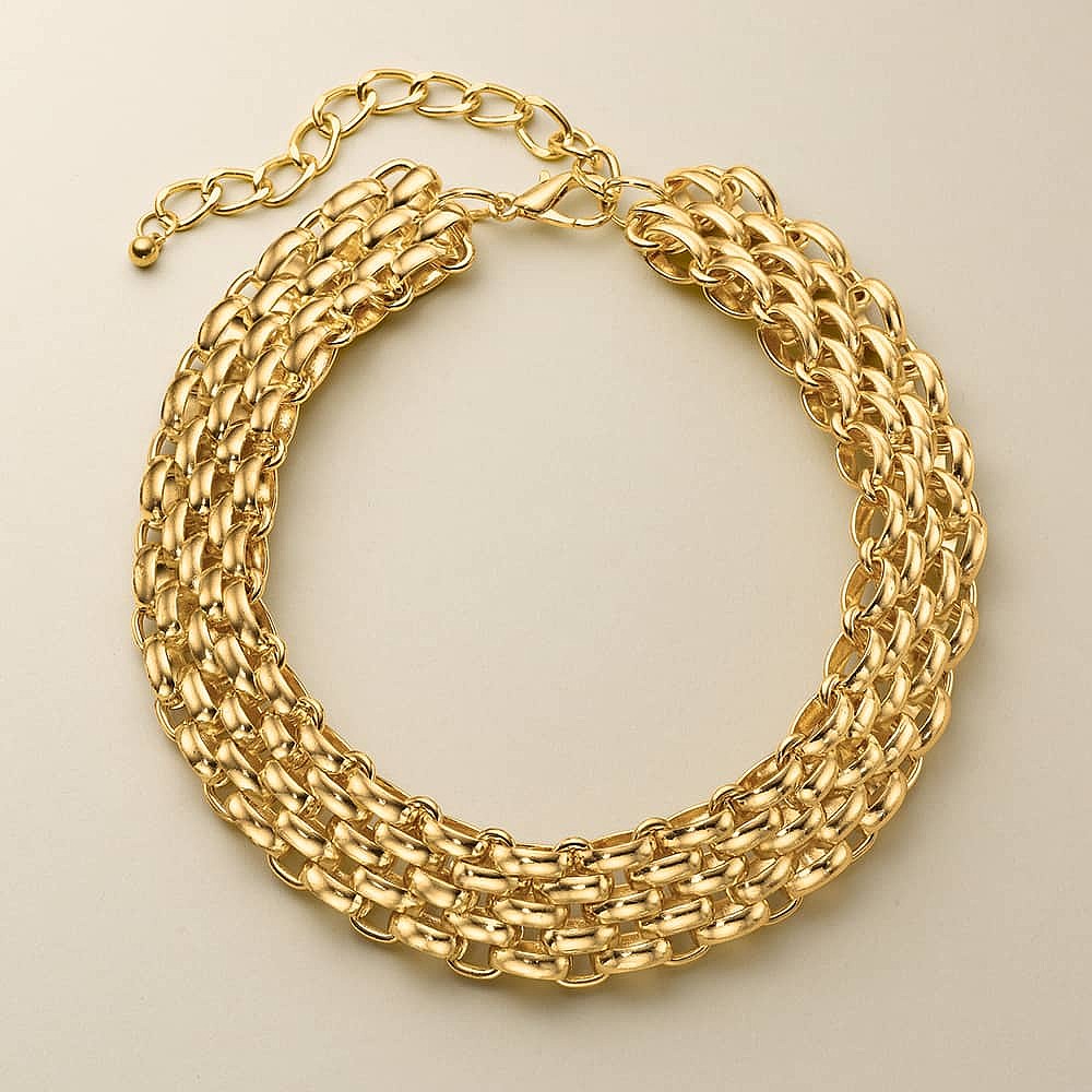 Set The Scene Gold-Tone Necklace