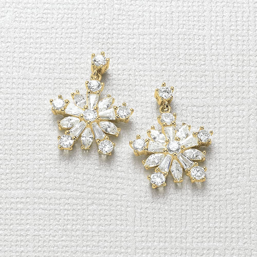 Sparkling Celebration Gold-plated Earrings