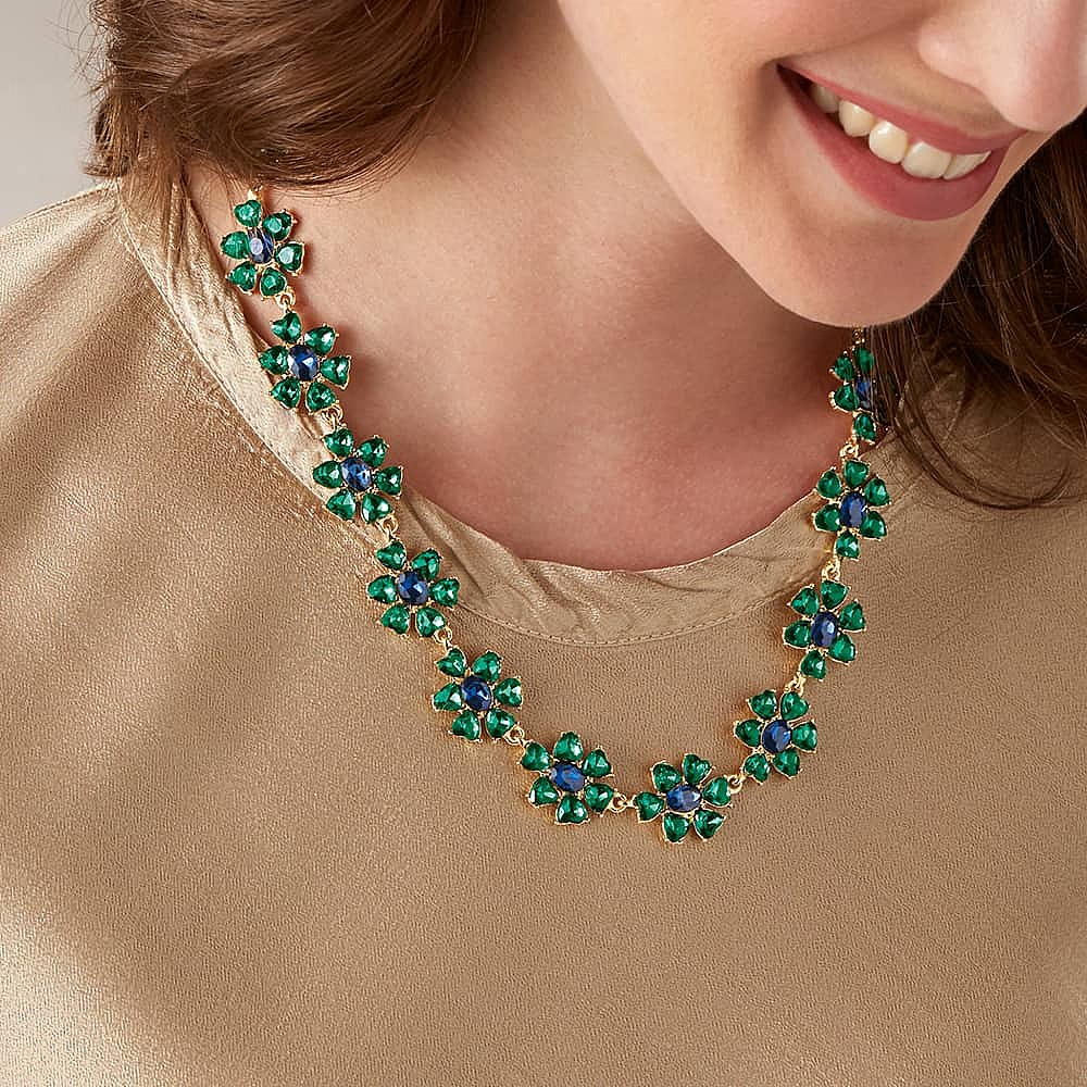 All Eyes on Me Green Necklace