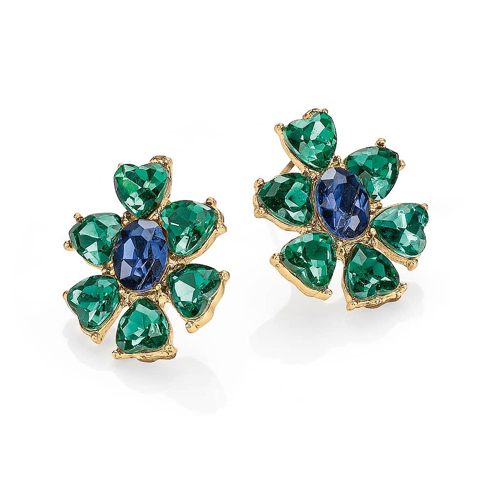 All Eyes on Me Green Stud Earrings