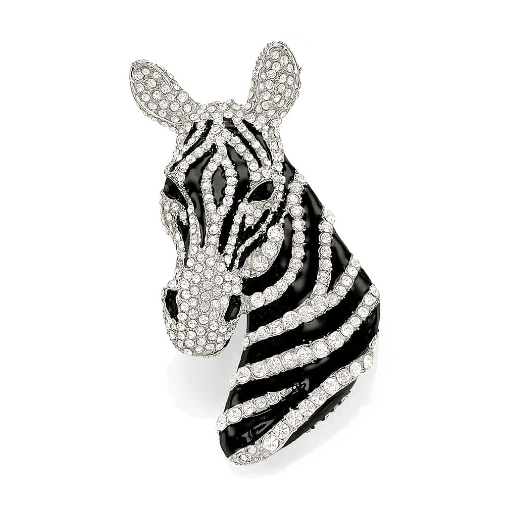 Wild Abandon Zebra Brooch