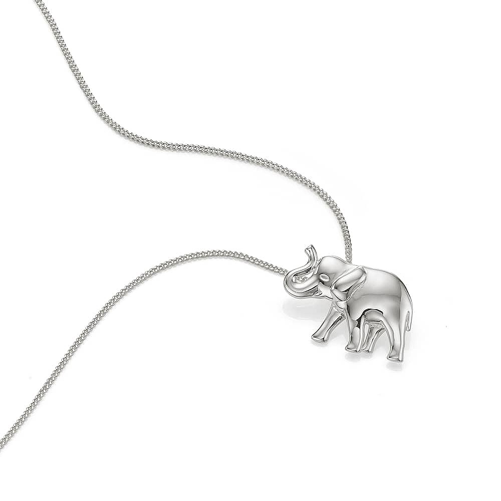 Enlightened Elephant Silver Pendant