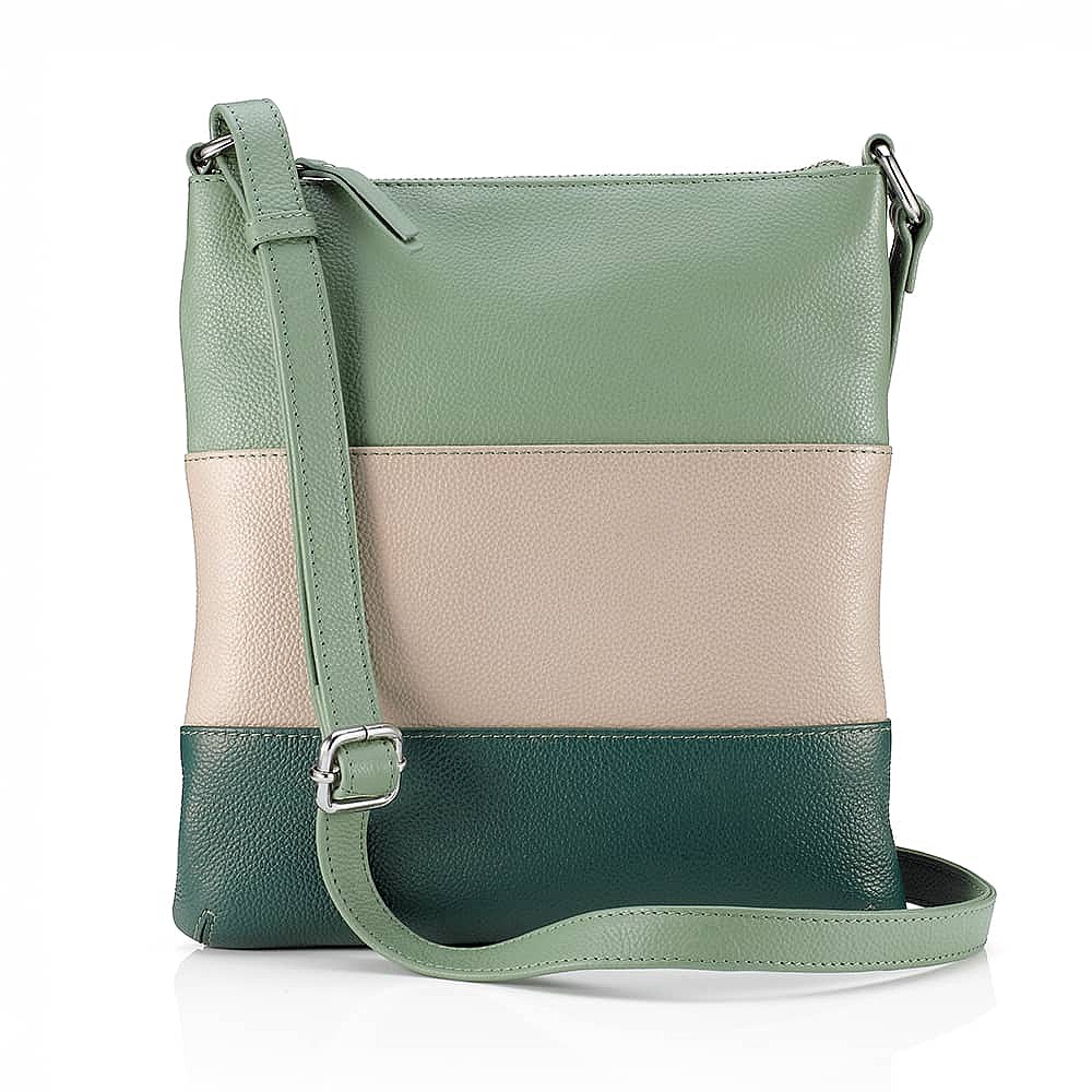 Ever Green Leather Cross-Body Bag