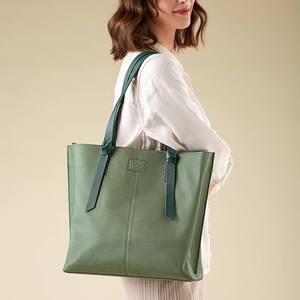 Sage Advice Leather Tote Bag