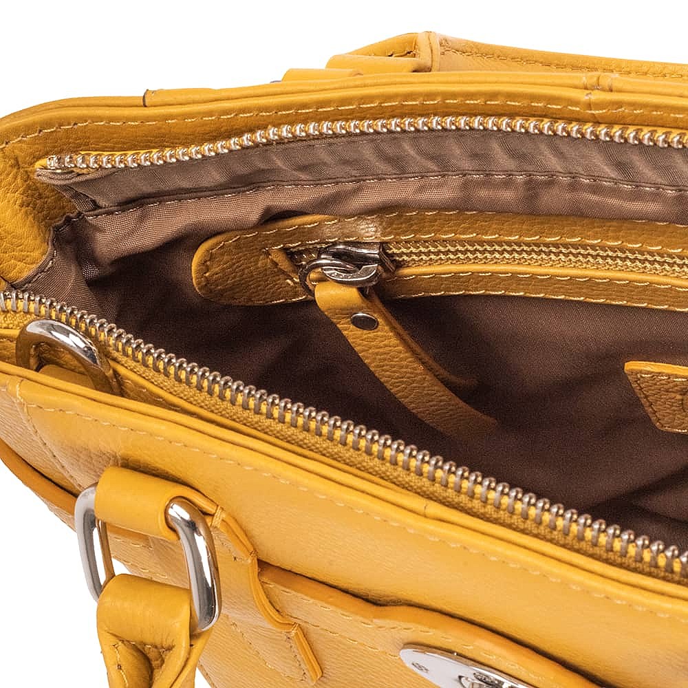 Honey Hues Leather Mini Tote Bag