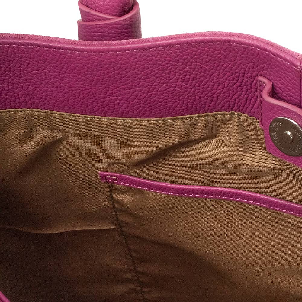 Magenta Moment Suede Tote Bag