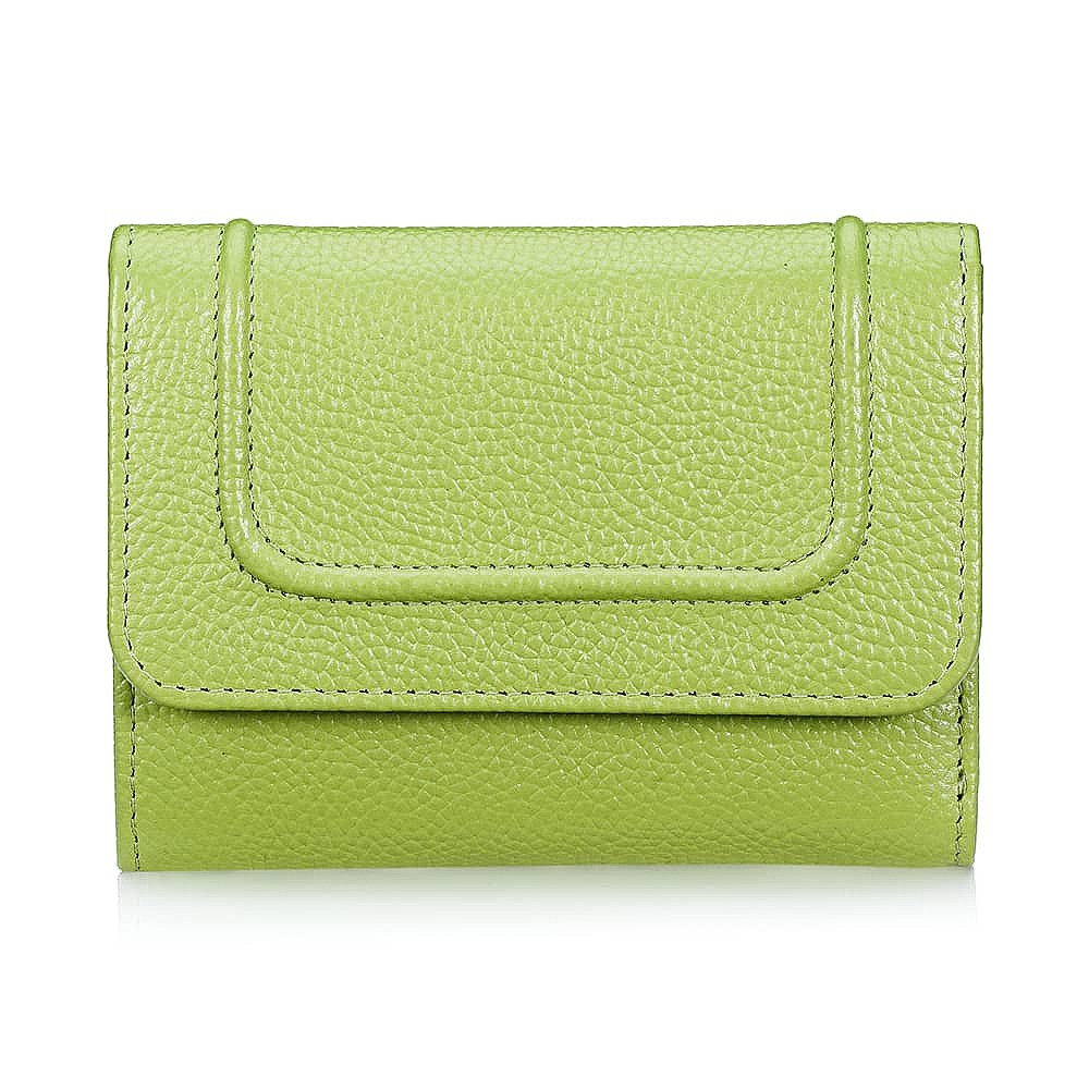 All Lined Up Lime Leather Purse