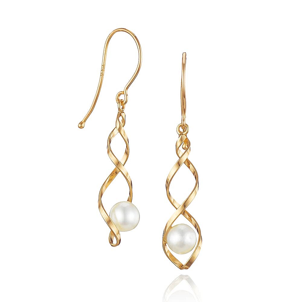 Spun in Light Gold Earrings