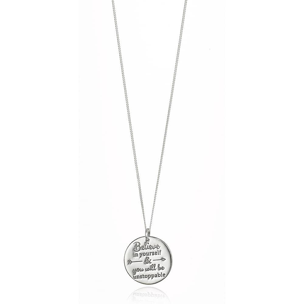 Don't Stop Believing Silver Pendant