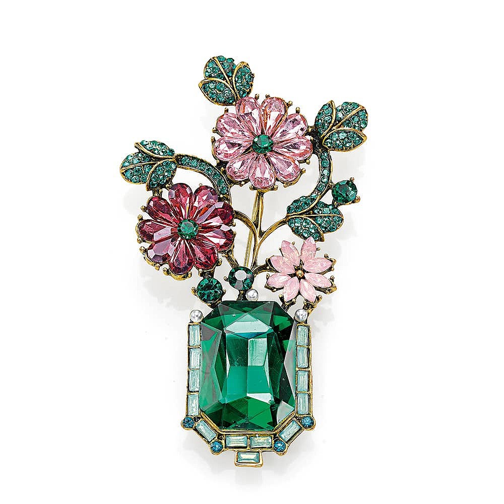 Still Life Crystal Brooch