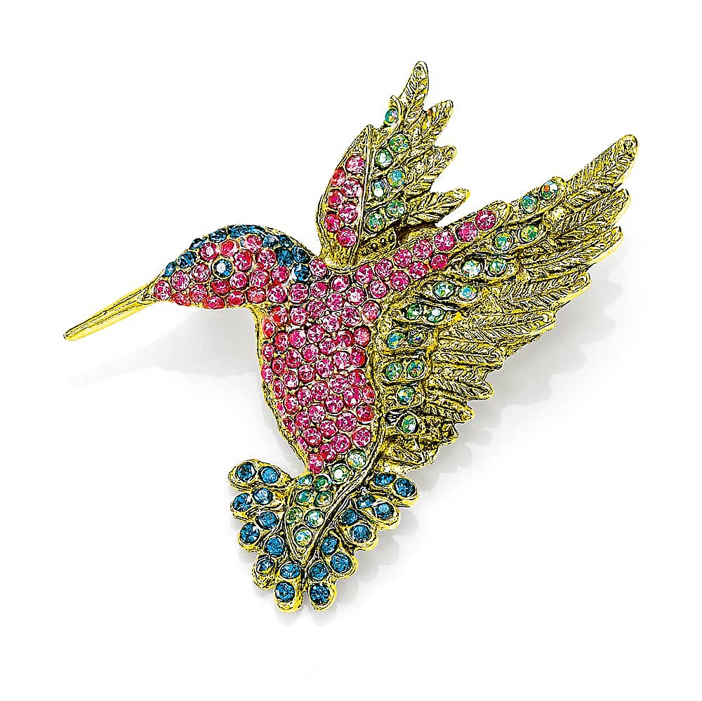 Wings of Whimsy Crystal Brooch