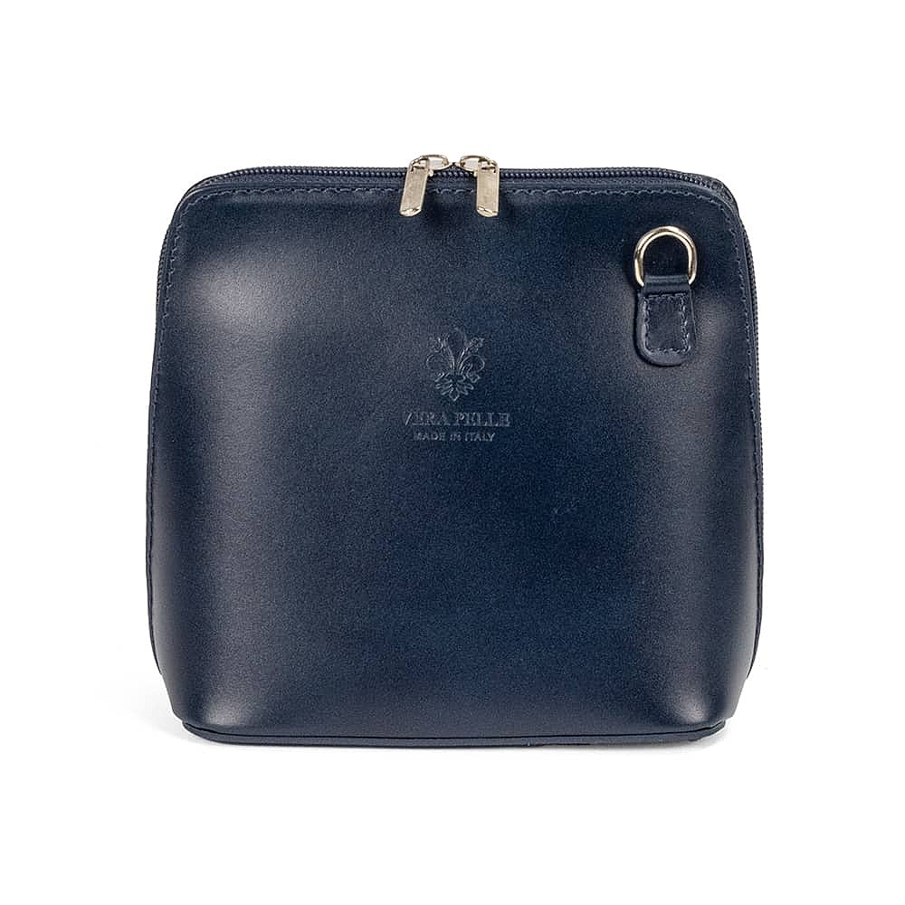 Neatly Navy Leather Cross-Body Bag