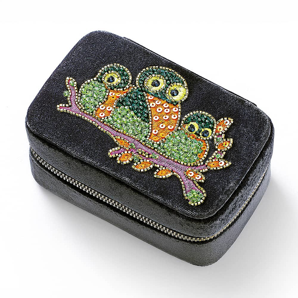 Owl Be There Velvet Jewellery Box