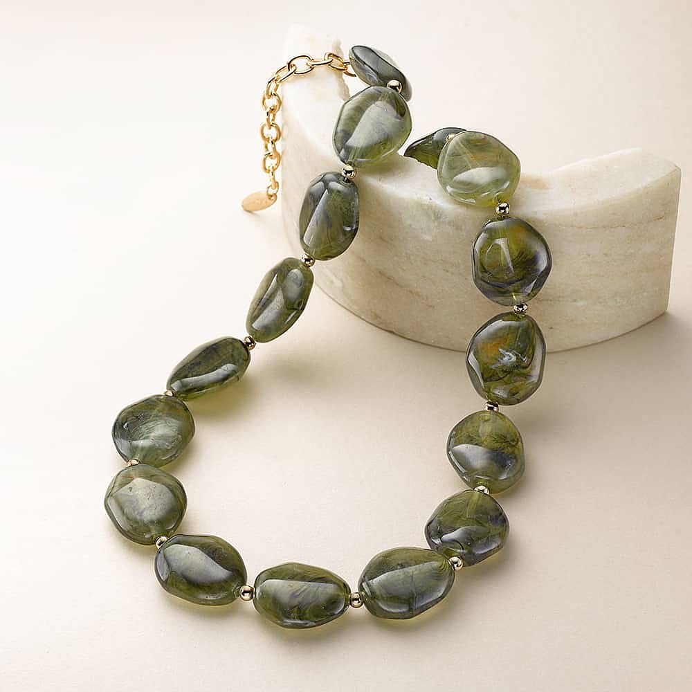 Olive Interlude Necklace