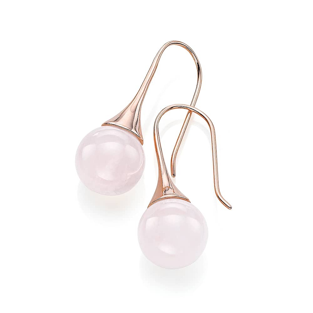 Sweet Sincerity Rose Quartz Earrings