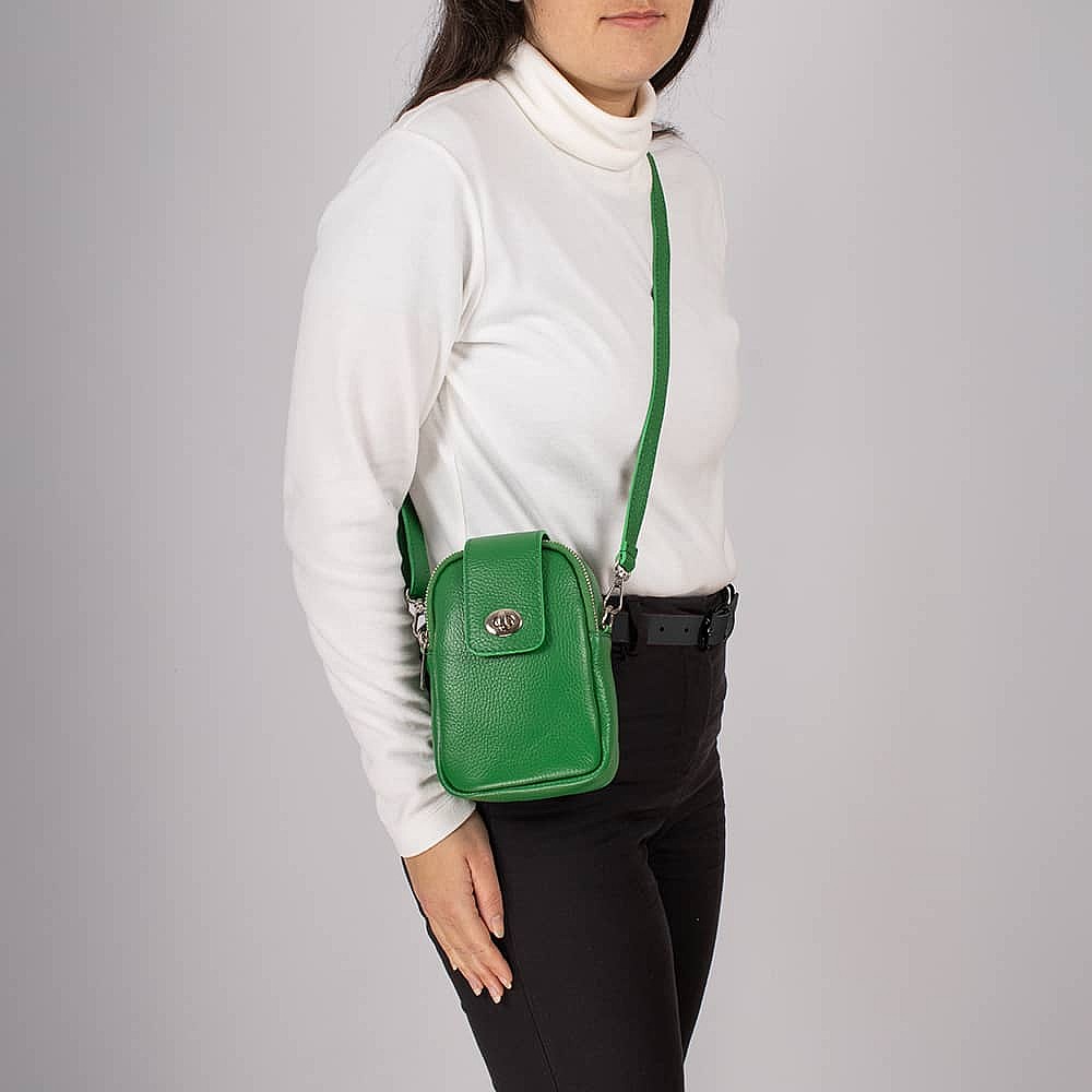 Life's a Journey Green Cross-Body Bag