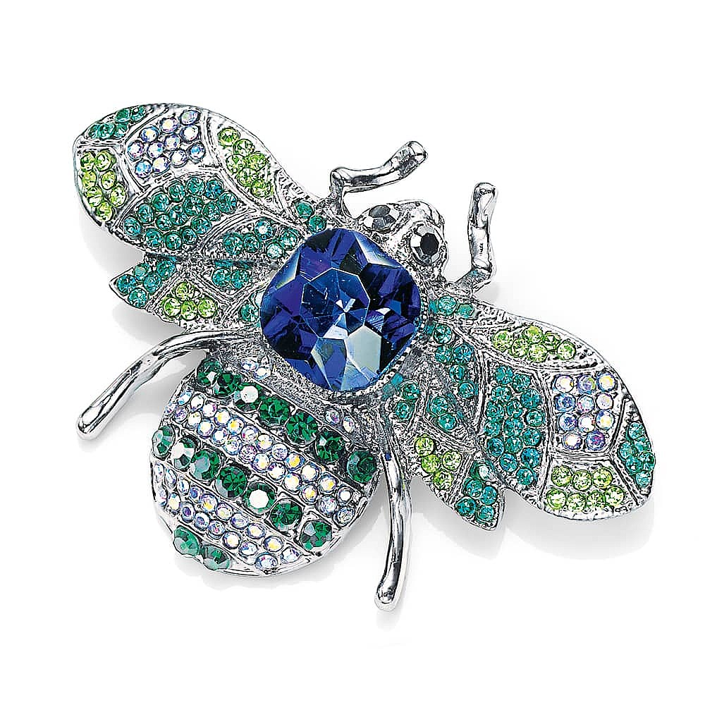 Bee-Dazzled Crystal Brooch